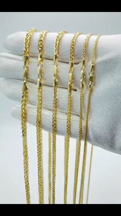BAC GOLD FIGARO CHAIN, 18K Saudi Gold Original, 18k Commercial Gold Ongpin  Mnl, Necklace Fashion Accessories Size 18 20 Inches, Actual Picture