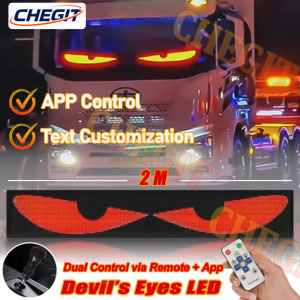 Big APP Remote Control Demon Eyes Car Matrix Pixel Panel Night Light Programmable Flexible Display for Car Truck SUV Accessorie