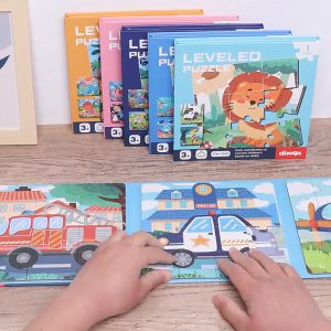 Ivorybaby Mainan Anak Leveled Puzzle 5 Step Variasi/Puzzle Magnet Anak/Magnetic Book Puzzle 3 In 1