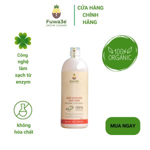 Nước ngâm rửa thực phẩm Fuwa3E 1L100% enzyme từ dứa giúp loại bỏ độc tố thực phẩm khử tanh cho thịt cá Hương Giang Organic