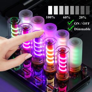 Touch Control Dimmable USB LED Filament Frosted Clear Glass Night Light Car Home Room Laptop PC Festival Decoration Night Light