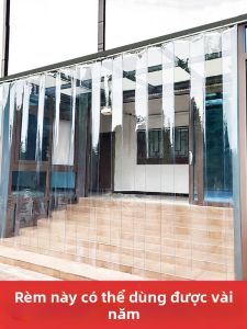 LVSEFENG | Sliding PVC Door Curtain Windproof Cold Air Blocking