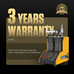 3-year Warranty | AUTOOL CT150 Ultrasonic Fuel Injector Cleaning Tool 4 Cylinder Fuel Injector Cleaning Tool for Car and Motorcycle