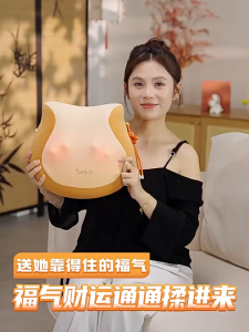 🔥Breo Back 2F Premium Back Massage Pillow Multi Zone Massage Soft and Comfortable Memory Foam Removable Cover