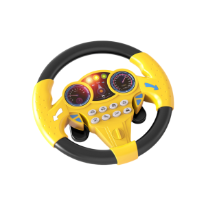 Childrens Steering Wheel Toy Simulates the Passenger Seat with 360-Degree Rotating Music Steering Wheel Educational Toy
