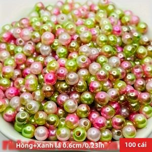 Hạt Cườm Acrylic Tròn Phối Màu 6mm 700 Chiếc/200 Chiếc/100 Chiếc Để Làm Đồ Trang Sức Tự Làm Phong Cách Cá Nhân Thời Trang Gợi Cảm Thủ Công Mỹ Nghệ