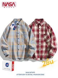 Áo sơ mi NASA WTAPS kẻ caro tay dài khoác ngoài