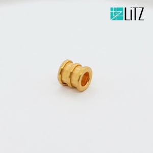 [SPECIAL] LITZ 999 (24K) Gold Tube Pendant EPC0901 (0.10g+/-)