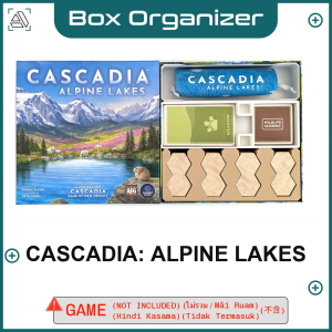 Cascadia: Alpine Lakes Board Game Box Organizer Insert
