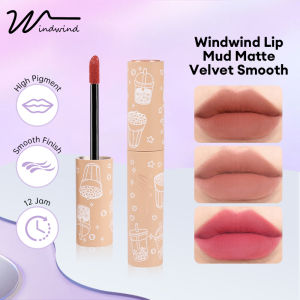 【COD】Windwind Lip Cream Velvet Lip Glaze Natural Silky Smooth Lip Mud Tahan Lama-💞Margot