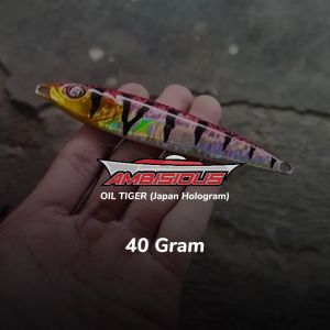 Umpan Metal Jig 40 Gram Mongkalo Ambisious Oil Tiger Micro Jig Umpan Jig Jigg Jik Jigging Jiging