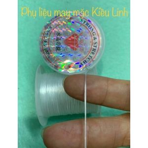 Cước thun dẹp co giãn tốt dùng xỏ hạt cườm hạt trai