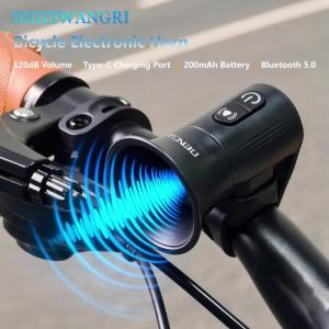 Chuông Xe Đạp Điện Có Bluetooth 5.0 Tích Hợp Máy Nghe Nhạc Âm Thanh 120dB Pin 200mAh Sạc USB Type-C Chất Liệu ABS.