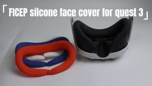 FICEP For Meta Quest 3 Replacement Silcone Face Cover Protective Mask Dust Sweat-Resistant Replaceble for Quest 3 Accessories