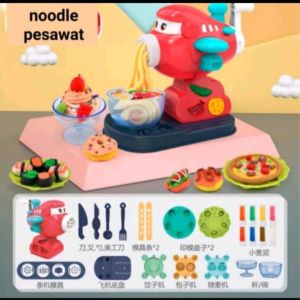 Mainan anak Mesin pesawat playdoh satu set