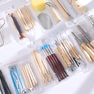 Sculpting Tools 43pc Set Clay Pottery Ceramic Polymer Wax DIY Craft Modeling Carving Sculpture Gift Amateur Professional