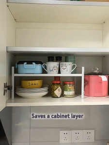 SUNNY Kitchen Storage Rack Stainless Steel Cabinets Tiered Racks Desktop Storage Wooden Shelf Nordic Simple Bookshelf