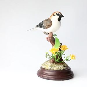 Chim đơn điện tử tự hót khi có âm thanh hoặc tiếng vỗ tay trang trí nhà cửa vui nhộn