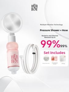 HURRAYFOUR | Pressure-Enhanced Aromatic Filter Shower Hose Set