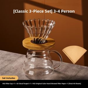 GIANXI | V60 Pour Over Coffee Set Glass