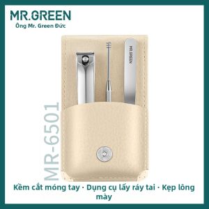 MR.GREEN | Bộ Dụng Cụ Làm Móng Du Lịch Bằng Thép Không Gỉ