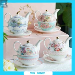 Creative Ceramic Coffee Cup And Saucer Set Mother Child Kettle Teapot Teacup Dessert Plate Combination Single Afternoon Tea Set