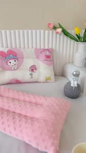 หมอนเด็ก 0-6ปี ผ้าฝ้าย นุ่ม รองรับสรีระศรีษะของเด็กได้ดี​ พร้อมปลอกหมอน ใช้ได้ทั้งสองด้าน