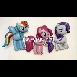 Large Unicorn Pony Pegasus Standing Unicorn Balloon Girl Princess Tableware Birthday Decoration