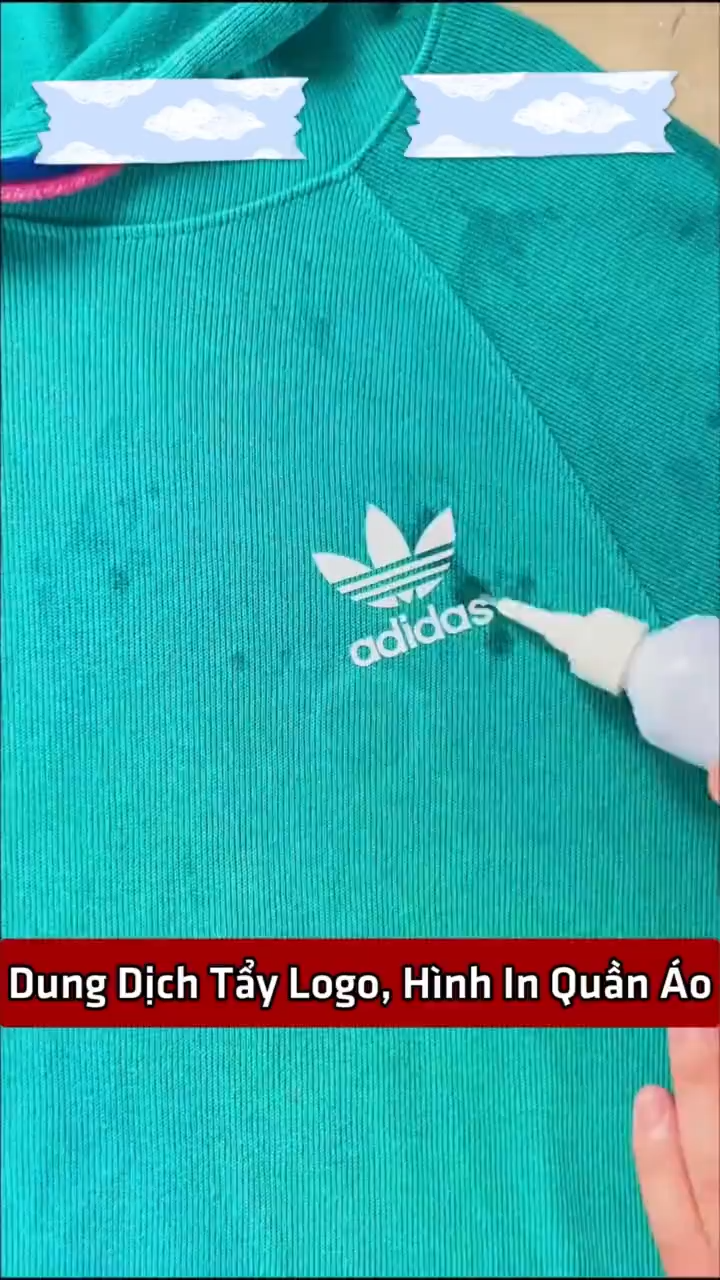 Chất Tẩy Logo Quần ÁoHình In Nổi Trên Áo Quần Clean Logo 125mlTẩy Keo Quần Áo Tẩy Logo In