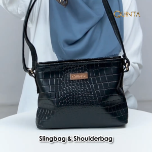 Quinta Nazilla Tas Sling bag wanita dengan bahan synthetic leather dengan 3 variasi warna