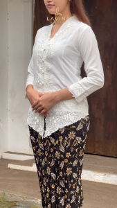 Lavina - Atasan Kebaya Encim Pink Fanta Bordir Modern XXL–XXXXXL Elegan untuk Kondangan & Undangan