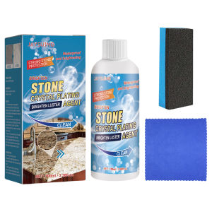 Marble Crystal Plating Agent with Sponge and Towel for Stone Surface Shine and Protection Suitable for Floor and Wall Renovation