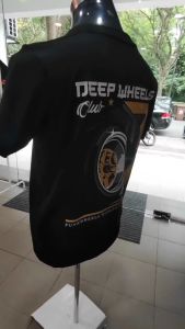 [GRAPHIC TEE] Tshirt DEEP WHEELS CLUB Custom Design By Punkwheels (XS-5XL)BLACK