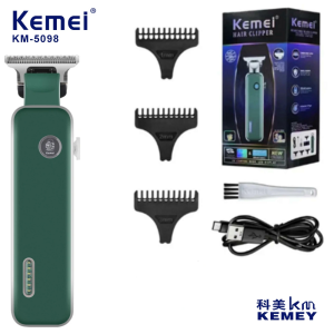 Kemei KM-5098 Cordless Professional Hair Clipper Rechargeable Electric Hair Trimmer Barber Hair Cutting Machine