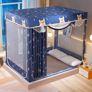 Cozy Home Mosquito Net Zipper Cube Mosquito Net 360-Degree Anti Mosquito With Curtain Family Size Kulambo 1.2/1.5/1.8/2m