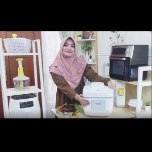 EROC Smart Digital Air Fryer Oven Multifungsi Kapasitas 10 Liter - Model Z1 Smart Air Fryer Dengan Sensor Touch Penggorengan Sehat 360° Hot Air Circulation - Lazada