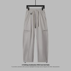 Heavyweight Recommendation! Outdoor Summer New Loose Straight Leg Folded Casual Pants for Men Youth Popular Workwear Trousers