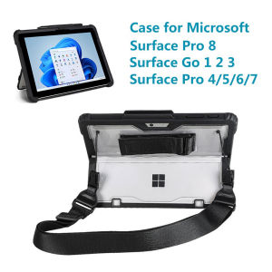 Sarung Penutup Lasak Rugged Cover Case for Microsoft Surface Pro11 10/9 8/7+/7/6/5/4 Go1/2/3 4 ShockProof Full Protection Pen Holder Casing