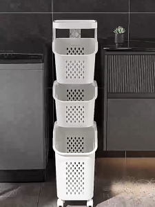 FuHo SortPro Laundry Cart | Collapsible Storage Trolley | Clothes Rack | Clothes Trolley | Laundry Basket (TL0055)