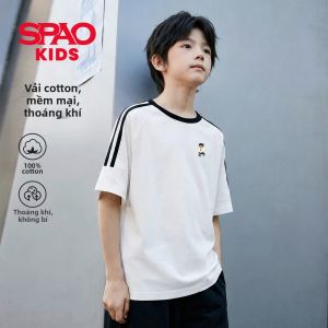 spao | Áo Thun Mỏng Cotton cho Bé Trai