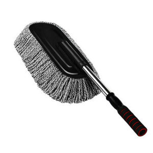 [LOẠI DẸT] Chổi lau xe ô tô chổi vệ sinh chổi rửa xe xe ô tô chuyên dụng cán cầm có thể điều chỉnh dài ngắn cây chổi dẹt tròn quét dọn vệ sinh nội thất cho xe hơi xe ô tô xe tải bàn ghế sofa tại nhà