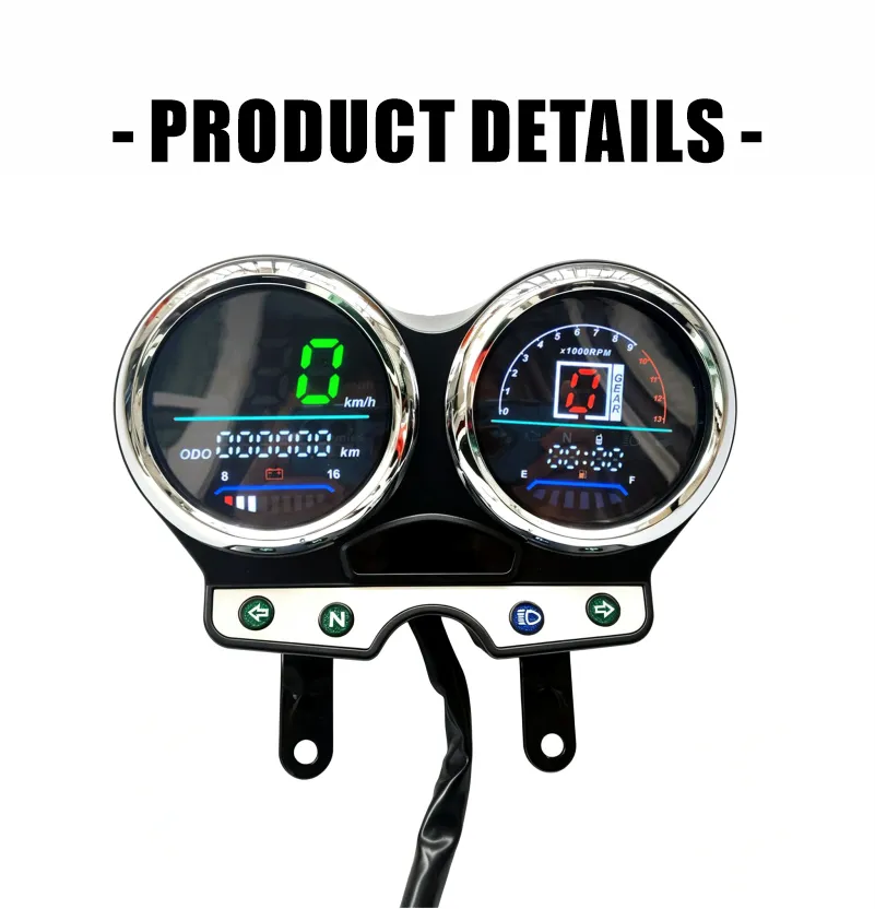 For Suzuki GT125 GSX125/QS125 Motorcycle LED Speedometer