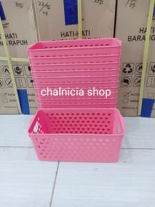keranjang penyimpanan sebaguna isi 6 pcs murah meriah plastik
