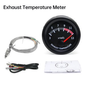 RYSJM | Universal 52mm 2" Car Auto Exhaust Gas Temp Gauge 300~1300 Celsius 12V Exhaust Gas Temp Gauge Ext Temp Meter EGT With Sensor
