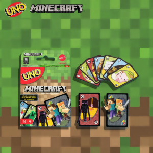 MATTEL | Bộ Bài UNO Chủ Đề Minecraft Trò Chơi Bàn Trà & Giao Lưu