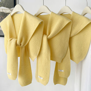 Wool Knit Shawl Scarf for Women 100% Pure Natural Fiber Multi-functional Perfect for Spring Autumn and Winter Stylish K-shape Design