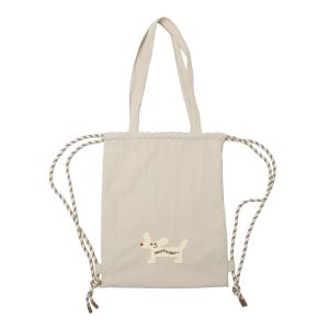 NotToday Large Ear Dog Drawstring Dual Use Bag Double Shoulder Single Shoulder Bag Large Capacity Travel Commuting Fitness Bag