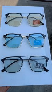 Kính râm thời trang nam nữ tròng kính đổi màu chống ánh sáng xanh chống tia bức xạ