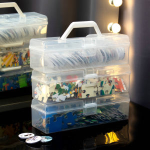 Barbie Storage Box Anime Chest Badge Emblem Valley Surroundings Storage Can Place 75mm Large Transparent Dustproof Organizer Box