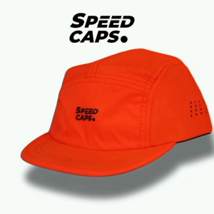 [SC-01/Hitam] Speed Caps Topi Olahraga Running Outdoor Pria & Wanita Bahan Parasut Premium Anti Air